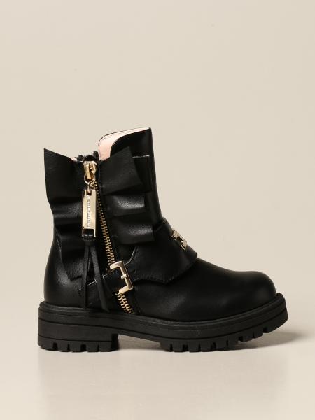 Anfibio Elisabetta Franchi in pelle con logo
