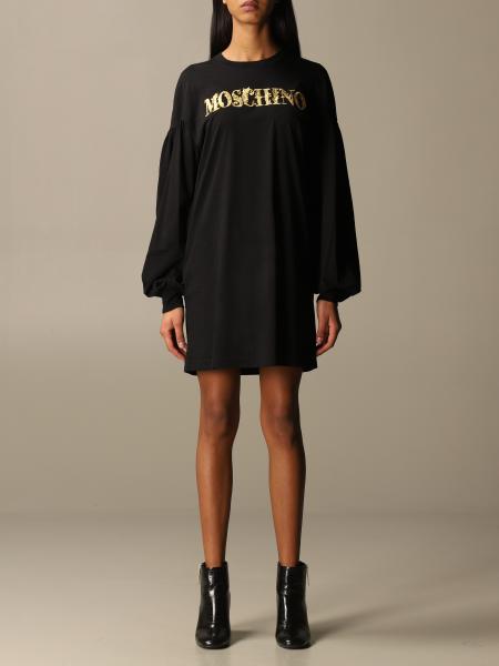 Abito Moschino Couture con logo ricamato