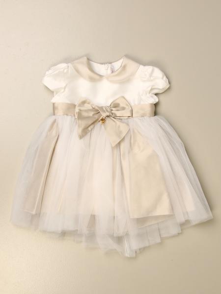 Le Bebe Outlet Abito In Raso E Tulle Abito Le Bebe Bambino Panna Abito Le Bebe Lbg3232 Giglio It