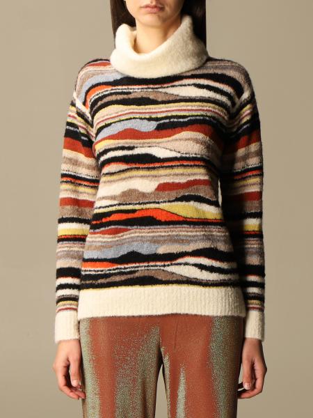 M MISSONI: patterned wool turtleneck - Black | M Missoni sweater 2DN00312  2K007M online at GIGLIO.COM