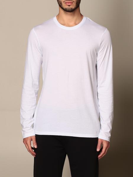 ARMANI EXCHANGE: basic long-sleeved T-shirt - White | Armani Exchange t ...