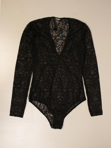 Body Dsquared2 in pizzo con logo