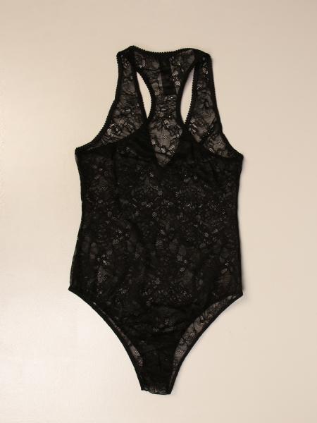 Body Dsquared2 in pizzo con logo