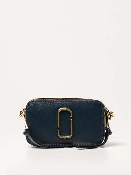 Cross body bags Marc Jacobs - Snapshot blue saffiano leather