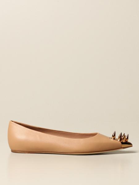 Alexander Mcqueen donna: Ballerina Punk Alexander McQueen in nappa con borchie