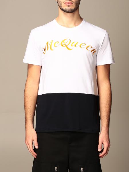 ALEXANDER MCQUEEN: t-shirt for men - White | Alexander Mcqueen t-shirt ...