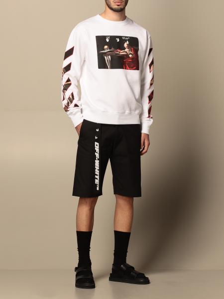 Off White crewneck sweatshirt in cotton 