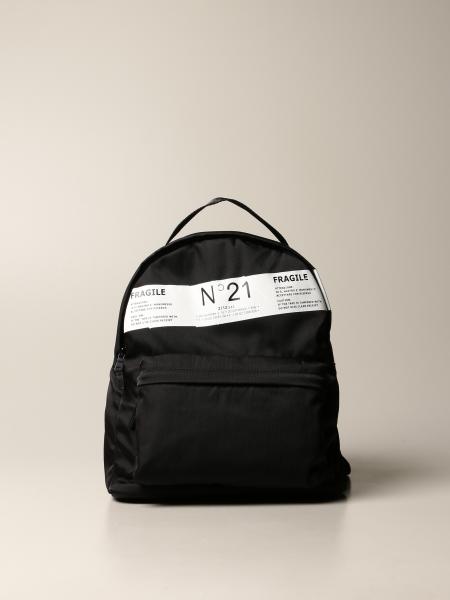 N°21 尼龙背包,配徽标带