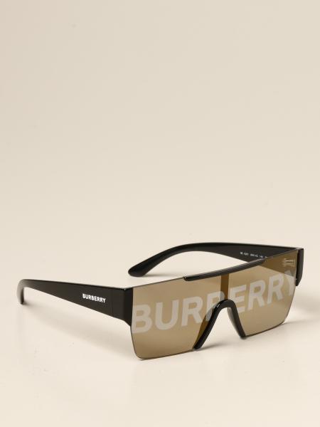 BURBERRY: sunglasses in acetate with logo - Gold | Burberry sunglasses BE  4291 online on 