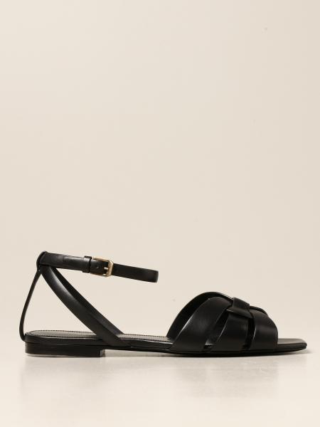 tribute flat sandals in smooth leather