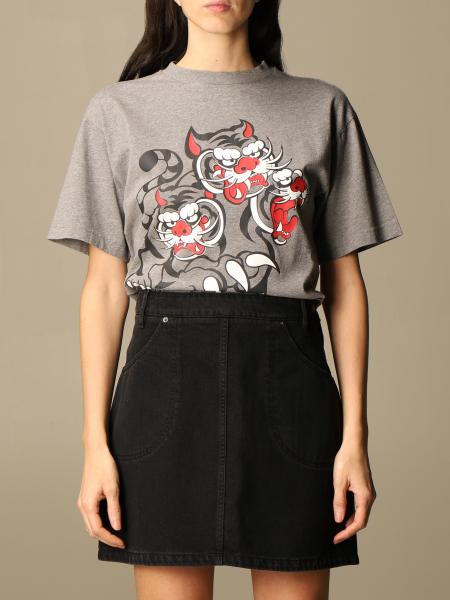 KENZO: t-shirt for women - Grey | Kenzo t-shirt FB52TS6414SJ online on ...