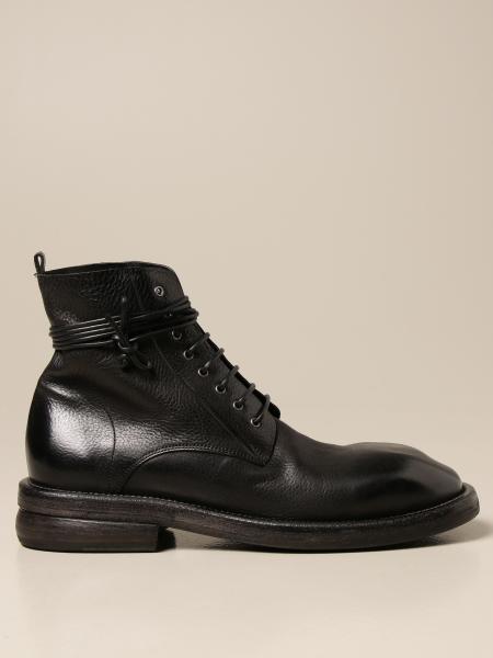 MARSÈLL: Dodone lace-up ankle boots in leather - Black | Marsèll boots ...