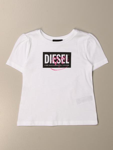 T-shirt Diesel in cotone con logo graffiti