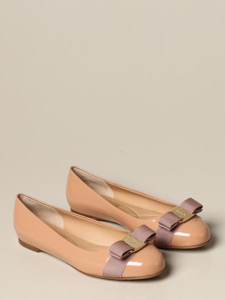 salvatore ferragamo women's varina patent ballet flat