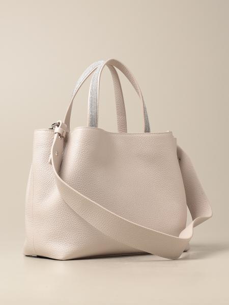 FABIANA FILIPPI: bag in hammered leather - Beige | Handbag 
