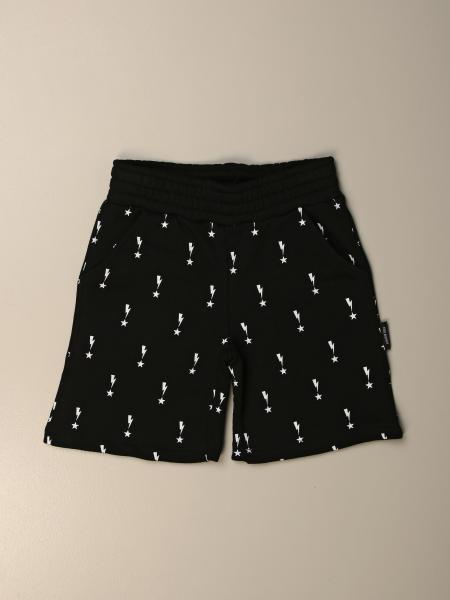 Neil Barrett: Neil Barret bermuda in cotton with all-over lightning print