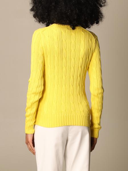 yellow polo crewneck