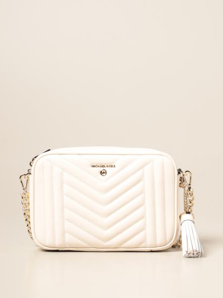 MICHAEL KORS: Michael Jet Set bag in quilted leather - Cream | Michael ...