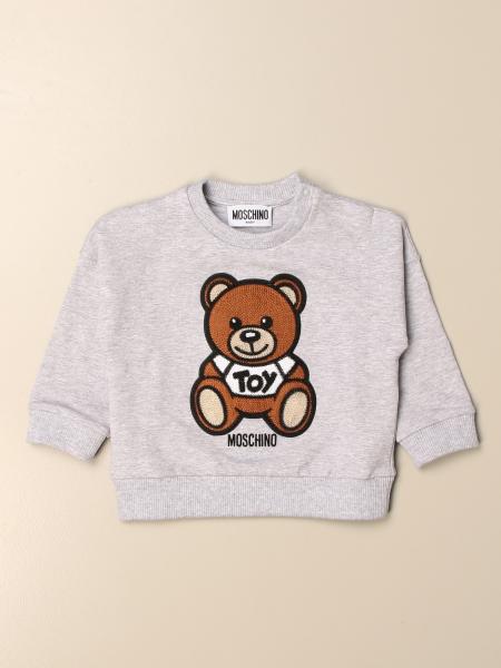 MOSCHINO BABY: crewneck sweatshirt with big teddy | Sweater Moschino ...