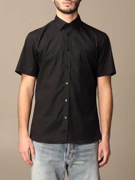 BURBERRY: in stretch cotton - Black | Burberry shirt 8032310 online GIGLIO.COM