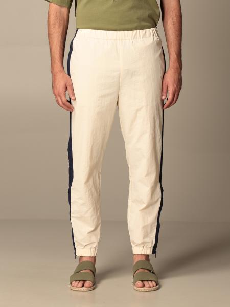 KENZO: trousers in technical fabric - Ecru | Kenzo pants FB55PA5109CO ...