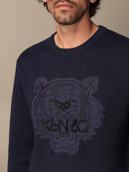 KENZO: crewneck sweater with Tiger Paris logo | Sweater Kenzo 