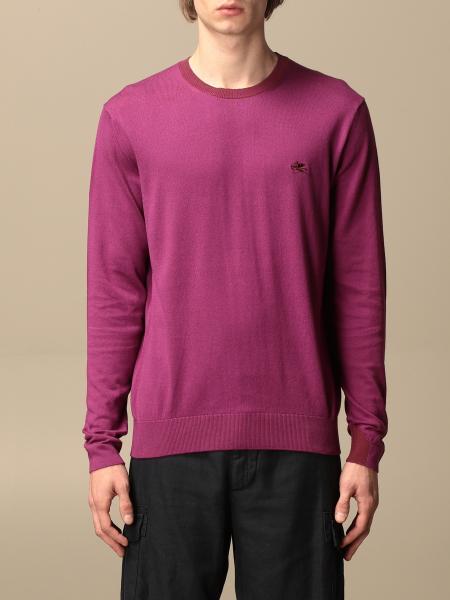 ETRO: basic cotton sweater - Violet | Etro jumper 1M5009906 online on ...
