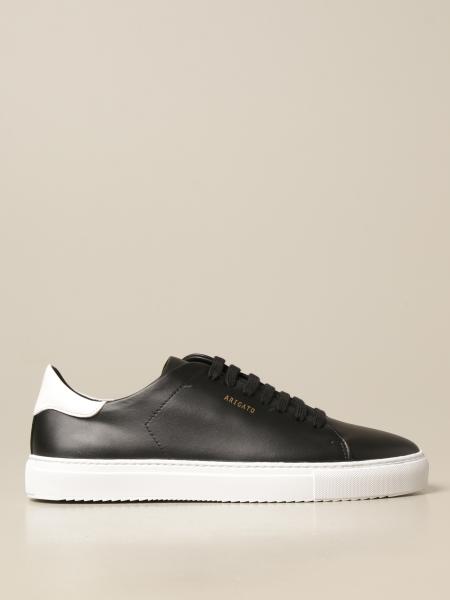 AXEL ARIGATO: lace-up sneakers in leather with logo - Black | Axel ...