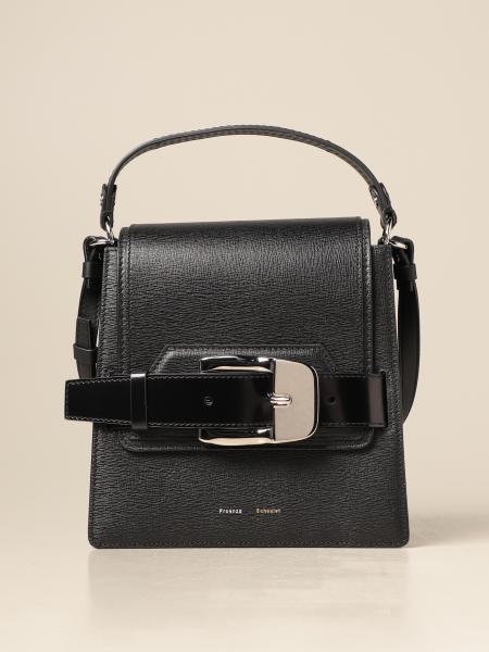 Proenza Schouler Buckle Trapeze bag in genuine grained leather