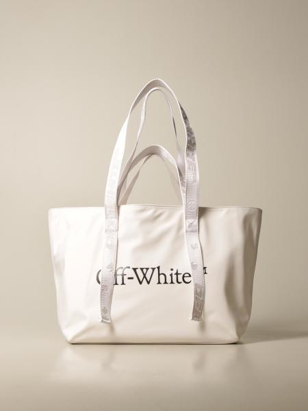 off white nylon bag