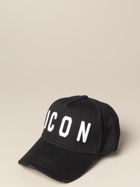 DSQUARED2：帽子 メンズ - ブラック | GIGLIO.COMオンラインのDsquared2 帽子 BCM4001 05C00001