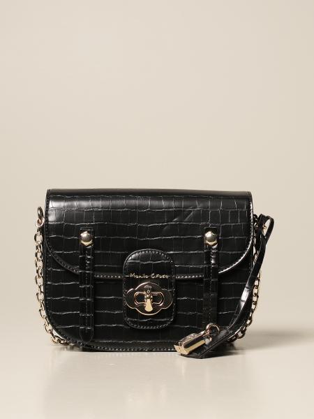 Manila Grace donna: Borsa a tracolla Poppy Manila Grace in pelle sintetica con stampa cocco