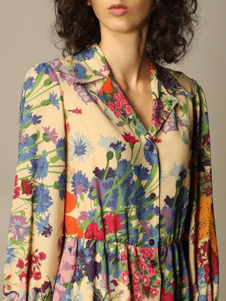 GUCCI: Abito lungo a fantasia floreale - Avorio | Abito Gucci 643354 ZAGH1  GIGLIO.COM
