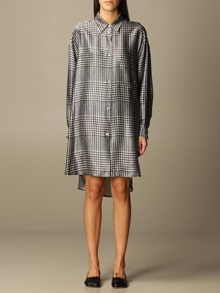 Mm6 Maison Margiela: Mm6 Maison Margiela dress in houndstooth viscose