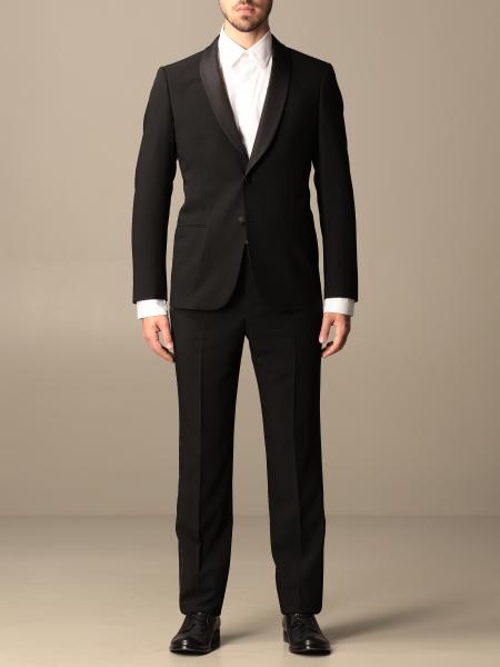 GIORGIO ARMANI: suit for man - Black | Giorgio Armani suit 8WGAS007 T002Z  online on 