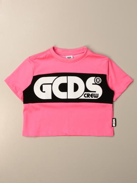 T-shirt Gcds in cotone con banda e logo