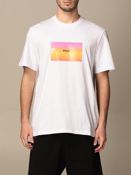 Msgm cotton T-shirt with front print