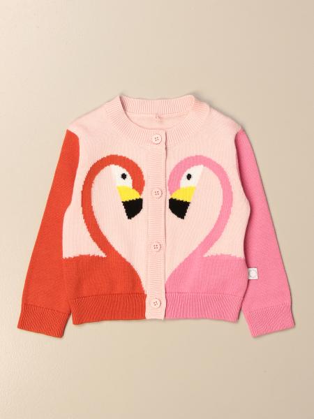 STELLA MCCARTNEY: cardigan with maxi flamingos - Pink | Stella ...