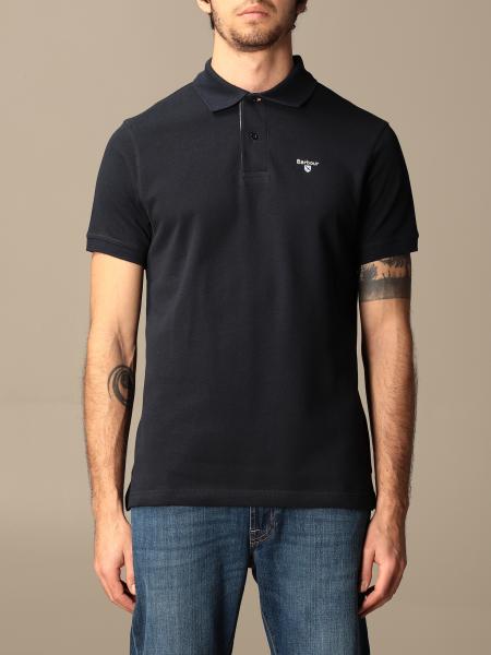 barbour polo shirt blue