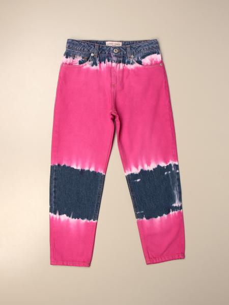 Alberta Ferretti bambino: Jeans a vita alta Alberta Ferretti Junior in denim bicolor