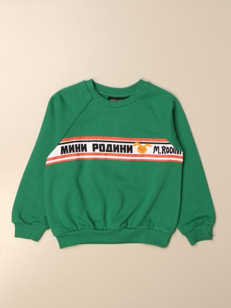 Mini Rodini: Mini Rodini crewneck sweatshirt with logoed band
