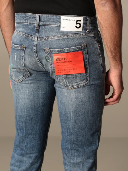 DEPARTMENT 5: Department Five 5-pocket jeans in used denim
