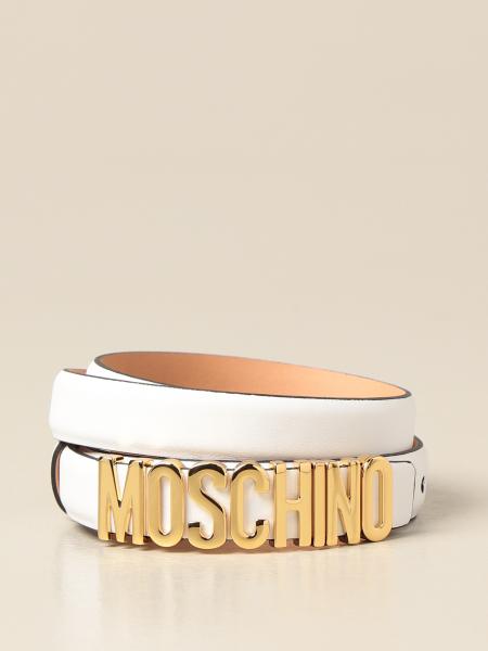 Cintura Boutique Moschino in pelle con big logo