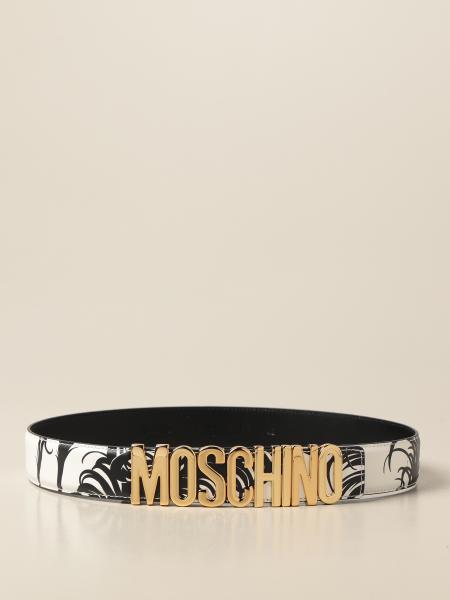 Moschino Boutique belt with big logo pattern