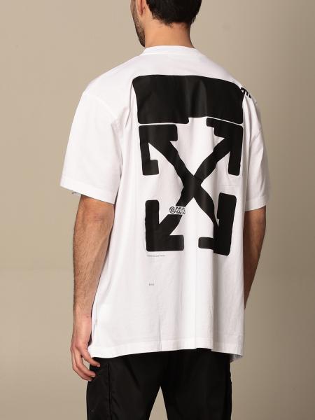 OFF-WHITE: Off White cotton t-shirt with logo | T-Shirt Off-White Men
