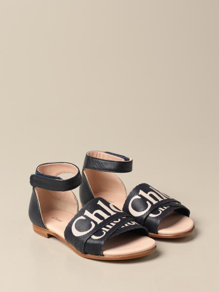 chloe c flat sandals