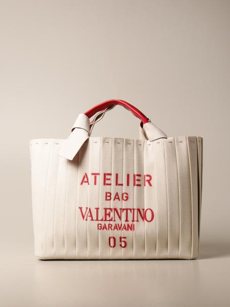 Valentino donna: Borsa Atelier Bag 05 plissé edition Valentino Garavani in canvas