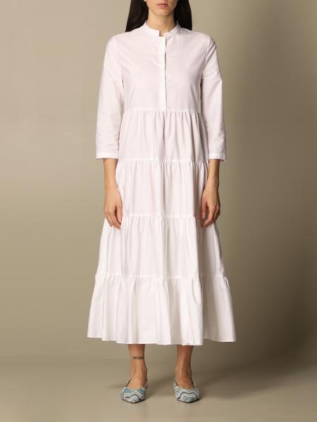 ASPESI: dress for women - White | Aspesi dress 2912 C118 online at ...