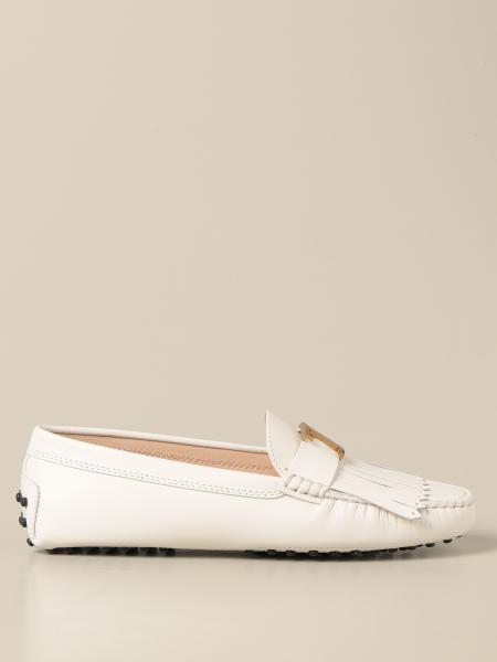 Tod's Gommini moccasin in smooth leather with fringes