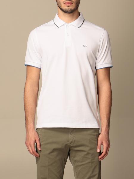 Sun 68 cotton polo shirt with logo